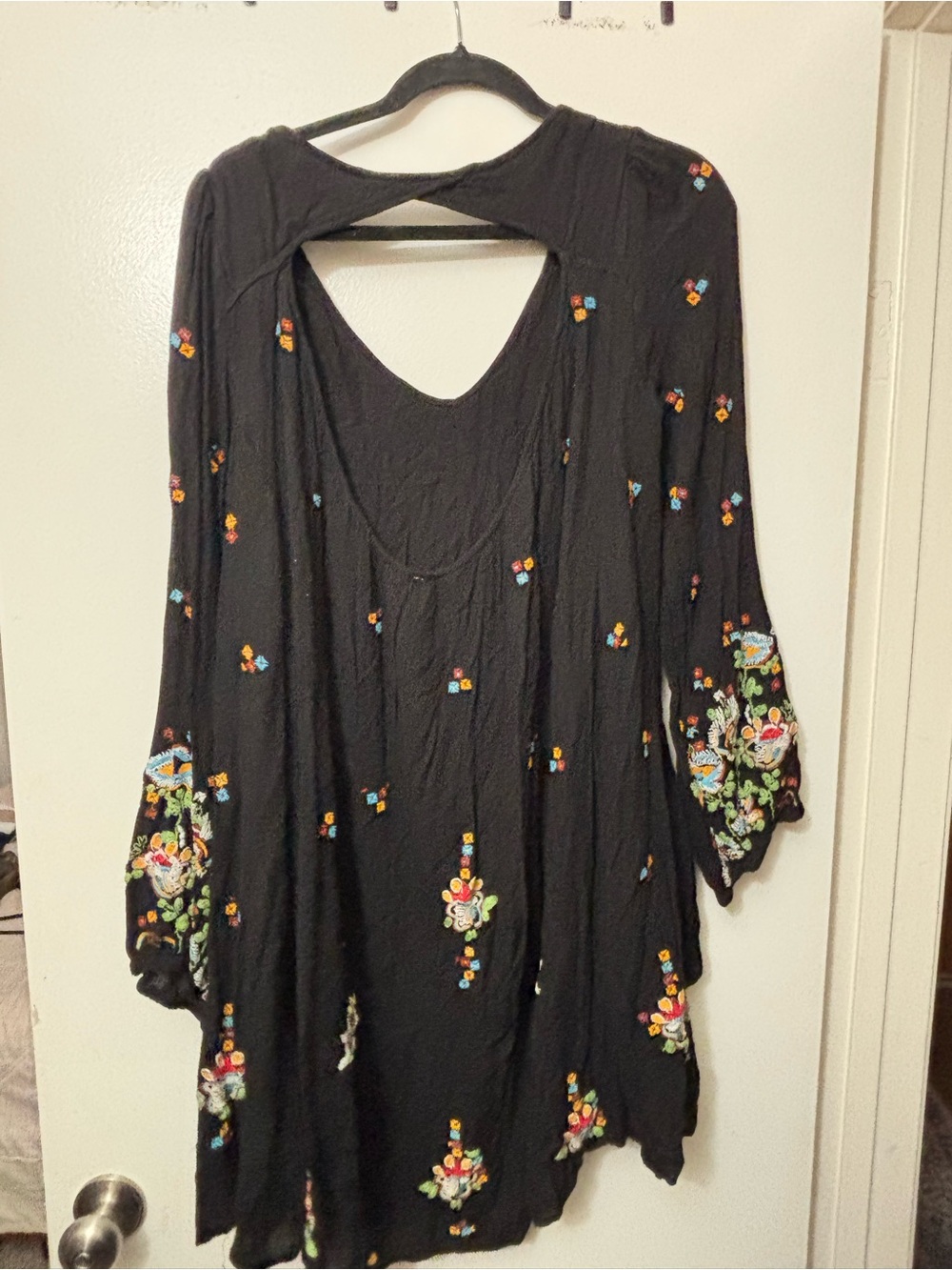 Free people Black Embroidered Boho Swing Dress - Women's - Picture 3 of 4